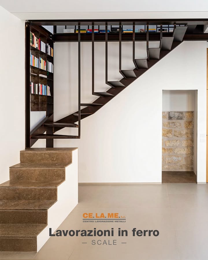 Realizzazioni in ferro 👉 scale su misura ✨
‣ Su progetto